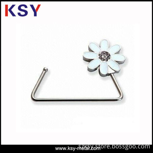 Unfold metal bag hanger hook/OEM metal Purse Hanger for Table